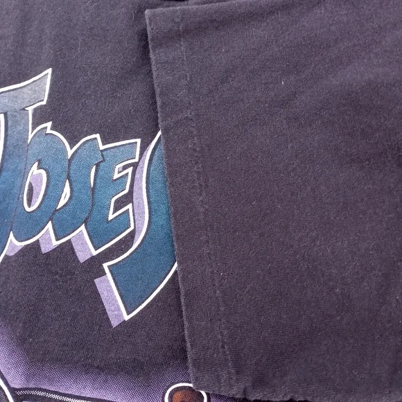 VINTAGE 90s SAN JOSE SHARKS SINGLE STITCH T-SHIRT SIZE LARGE - Picture 9 of 11